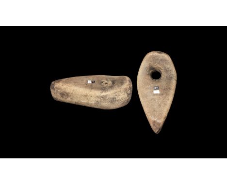 Nordic Passage Grave Culture, Lower Neolithic, 5th-4th millennium BC. A substantial basalt axehead with rounded butt and slig