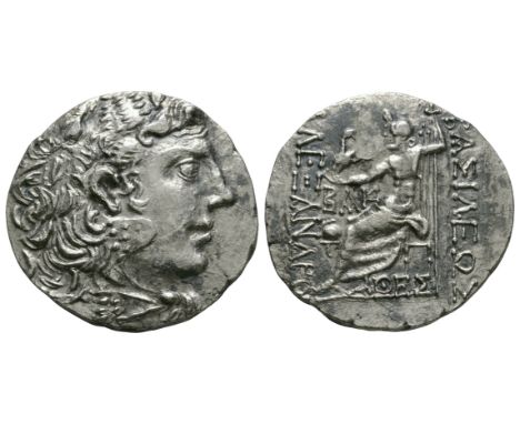 125-65 BC. Mesembria mint. Obv: head of Herakles right wearing lionskin headdress. Rev: BASILEWS ALEXANDROU legend with Zeus 