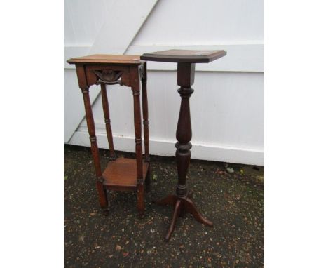 2 plant/lamp stands