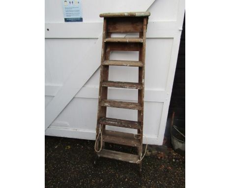Wooden step ladder 