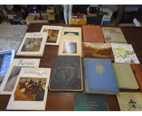 Art books, a collection of various art books- French art, Lowry etc etc