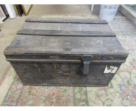 Vintage metal trunk 