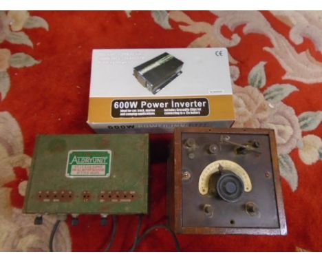 Power inverter, vintage aldry unit and one other ( display purposes only)