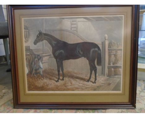 Faugh  A Ballaugh 1844 St. Leger winner, framed print 22x26"