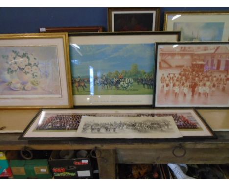 Buckingham palace- photo's and prints of Buckinghams horse artillery, The coach and coach men, a print of the Princess of Wal