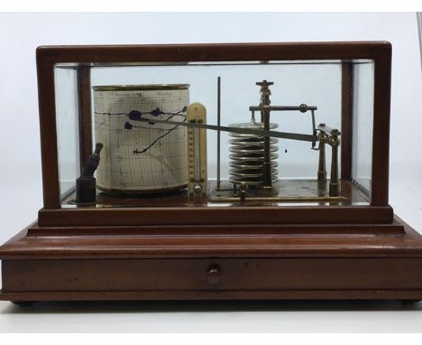 A 19th cent cased Barograph&nbsp;