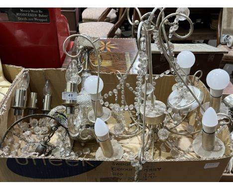 A box of light fittings.