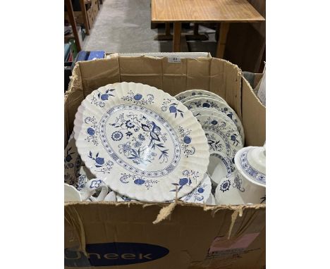 Two boxes of J&amp;G Meakin dinnerware