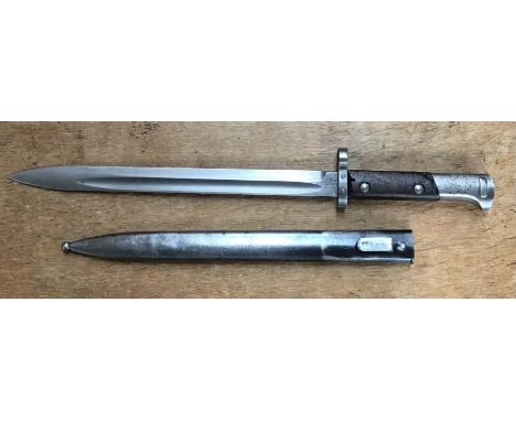 WW1 period Czech CSZ Mauser Bayonet with Scabbard.