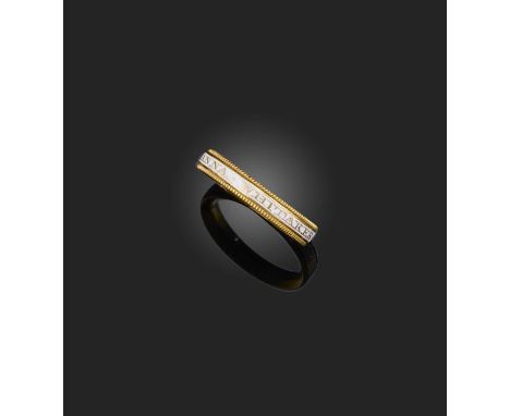 A rare gold and enamel mourning ring, circa 1779, applied with white enamel, the memorial inscription 'ANNA WHITAKER OB 10 SE