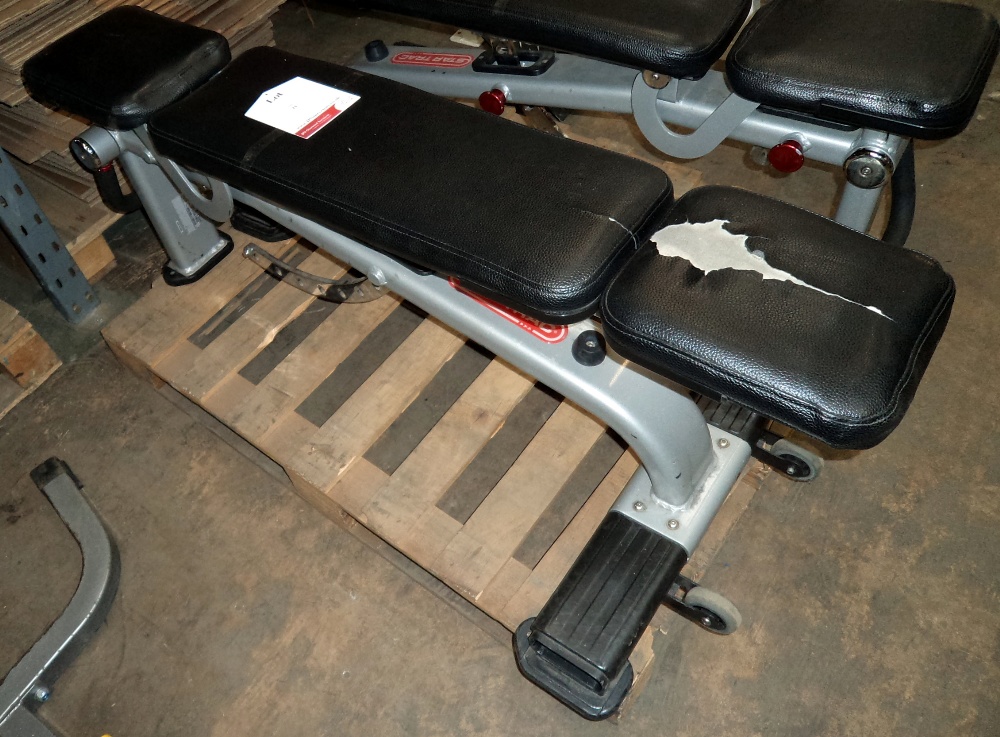 Star Trac 9ip B7506 13bzs Adjustable Weight Lifting Bench Serial
