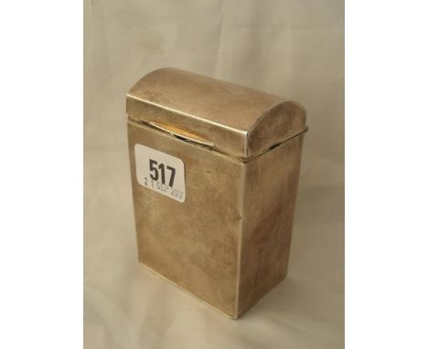 Playing card box with dome cover 4" high  Birm 1912 160g       