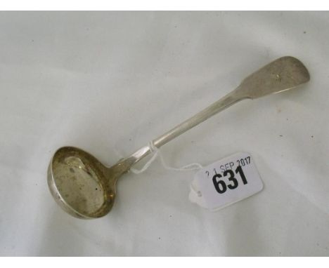 Georgian Scottish fiddle pattern cream ladle   Edin 1835 by AW       