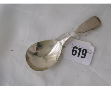 A Victorian caddy spoon Lon 1858 by HH    