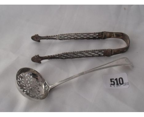 Victorian oe pattern sifter ladle Lon ` 1870 also another 75g       