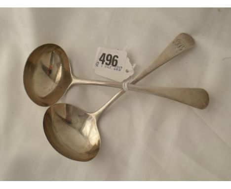 Georgian oe pattern sauce ladle Lon 1802  by IL also another 70g      