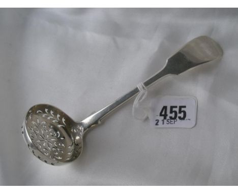 Victorian fiddle pattern sifter ladle Lon 1865 by  GA 45g        