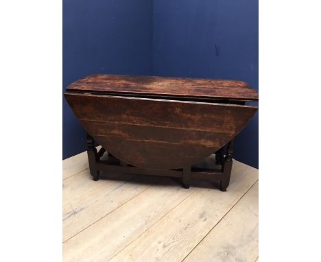 Oak drop leaf gate leg table for restoration 