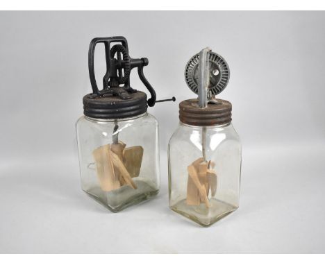 Two Vintage Butter Churns, One By Blow, The Other Dazey Churn and Manufacturing Co