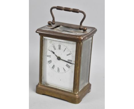 A Mid 20th Century French Brass Cased Carriage Clock for Restortaion 