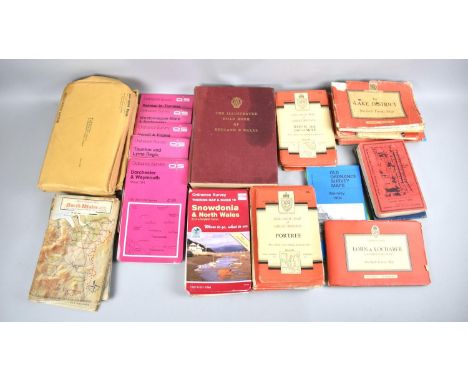 A Collection of Various Vintage Ordnance Survey and Other Road Maps 