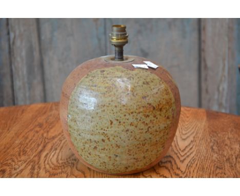 A 20th century stoneware lamp