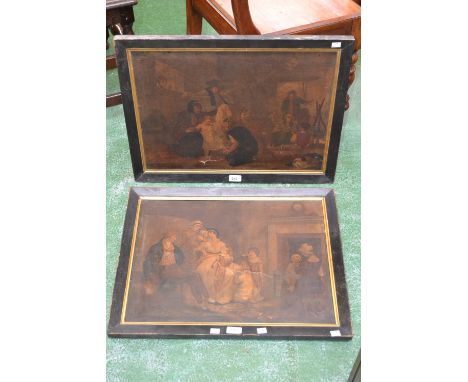 David Hawker, after, a pair, Classic Print Collection, HMS Hermes and Hurricane and Spitfire, World War Two, framed (2)