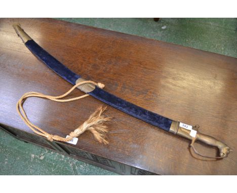 A decorative sword and scabbard