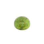 Peridot 10.72 ct..Durchmesser 13mm.Hoehe 7mm