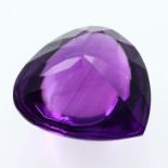 Amethyst 127.12ct. Durchmesser 33mm. Hoehe 23mm