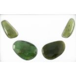 Turmaline 4 Stck. zu 75.94 ct.. fuer Collier