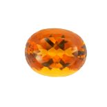 Citrin 45.38ct.. Durchmesser 21.46mm. Hoehe 13.93mm