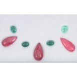 Edelstein Set 7 Stck. Turmalin zu 26.55 ct..fuer Collier