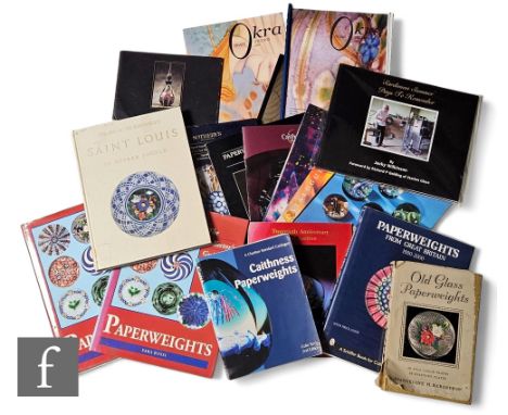 A collection of assorted glass paperweight reference books, to include Caithness Paperweights by Colin Terris, The Collector'