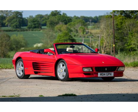Superb low-mileage, low-ownership 348 Spyder, one of only 68 manual gearbox cars supplied to the UK. Introduced in 1989 as a 