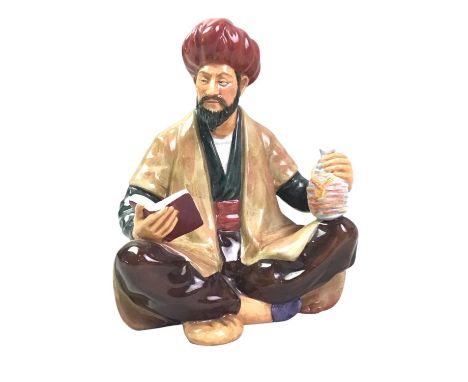 TWO ROYAL DOULTON FIGURES, ALONG WITH A NAO FIGURE GROUP the Doulton's comprising Omar Khayyam HN2247 and Kirsty HN2381Omar K