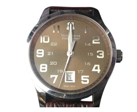 VICTORINOX WRIST WATCH, cased