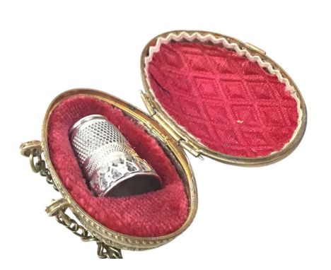 TWO SILVER THIMBLES, each by Charles Hohner, in fitted casesQty: 9g