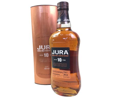 JURA 10 YEAR OLD SINGLE MALT SCOTCH WHISKY, 70cl / 40%, with carton