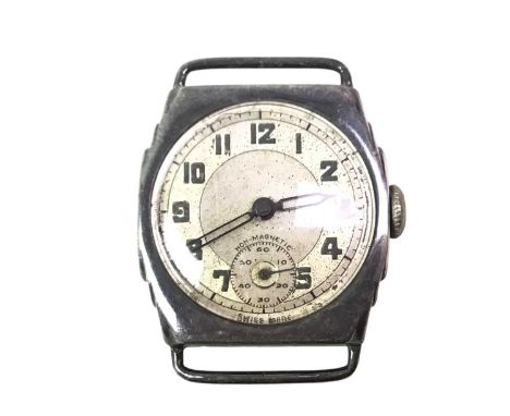 MANUAL WIND WRIST WATCH, the circular dial with outer seconds track, lacking maker's name