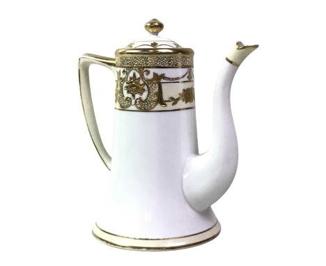 NORITAKE PART TEA SERVICE, comprising a coffee pot, saucers, side plate, bowls, cups and condiment set