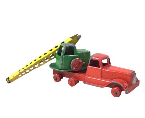 GROUP OF DIECAST MODEL VEHICLES, including a crane by Grescent, an army vehicle by Lesney, a dumper truck by Lesney and many 