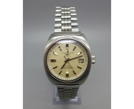 An early 1970's Ulysse Nardin automatic wristwatch, 36000 High Tension Officially Certified Chronometer, on original bracelet