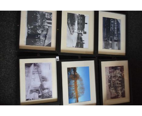 14 framed local history photographs/prints of Ringland, The Swan Inn and surrounding area