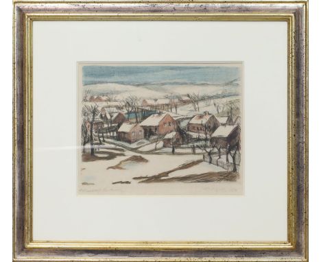 Wagner, Wilhelm (1887 Hanau - Bad Saarow 1968) "Petersdorf i/d. Mark", so li. u. mit Bleistift betitelt, re. u. sign. und dat