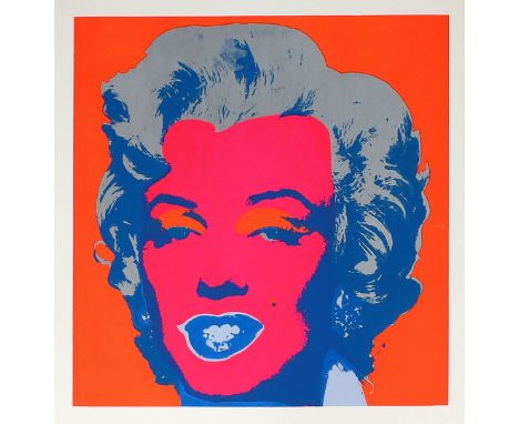 Warhol, Andy (1928 Pittsburgh/PA  – New York City 1987), nach Marilyn Monroe. Siebdruck/festem Papier, verso Stempel "EXIT". 