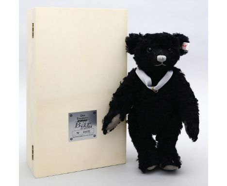 Steiff "Bose-Bär". Schwarzer Mohair. Mit K und F, Porzellanplakette fehlt. Ex. 432/4.000 aus der limitierten Auflage aus dem 