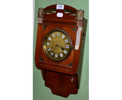 Aesthetic movement striking wall clock 