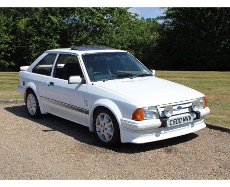 1986 Ford Escort RS Turbo Series 1Make: FordModel: Escort RS Turbo Year: 1986Mileage: 83051VIN: WF0BXXGCABFU49599Configuratio
