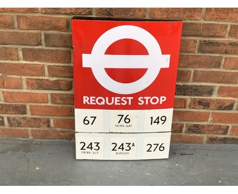 Enamel Post Mounted Bus Stop SignMake: Contact AuctioneerModel: Contact AuctioneerYear: 0Mileage: 0VIN: Contact AuctioneerCon